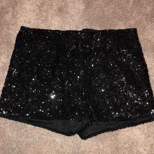 Sequin shorts